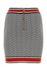 Embroidered viscose blend mini skirt