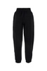 Black cotton joggers