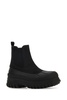 Ganni Women Black Fabric And Rubber Chelsea Ankle Boots
