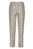 Printed silk trousers