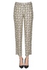 Printed silk trousers