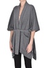 Poncho style cashmere cardigan 