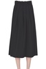 Pleated wraparound skirt 