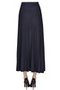 Pleated lamè knit skirt