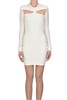 Techno jersey mini dress