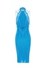 Turquoise Stretch Viscose Blend Mini Dress