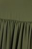 Military Green Polyester Dress