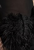 Feather Embellished Spaghetti Strap Midi Dress