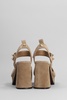 Melany Sandals In Beige Suede