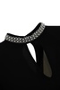 Blouse With Rhinestone Embroidery
