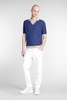 Polo In Blue Linen