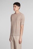 T-shirt In Beige Linen