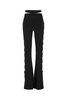 Black Stretch Viscose Blend Pants