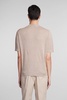 T-shirt In Beige Linen
