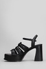Mina Sandals In Black Leather