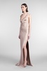 Vera Maxi Dress Woman In Grey Polyester