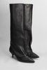 High Heels Boots In Black Leather