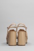 Mina Sandals In Powder Leather