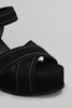 Melany Sandals In Black Suede