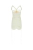 Ivory Viscose Blend Mini Dress