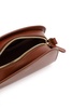 A.P.C. Women Caramel Leather Mini Demi Lune Shoulder Bag