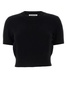 Black Cotton Blend Sweater