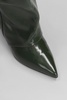 High Heels Boots In Green Leather