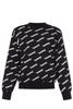 Embroidered Stretch Wool Blend Sweater