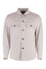 Vegan-leather Overshirt