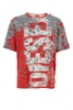 Multicolor Cotton Blend T-boxt-peel T-shirt