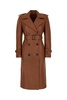Brown Nappa Leather Trench