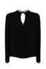 Blouse With Rhinestone Embroidery