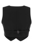 Black Stretch Polyester Blend Vest