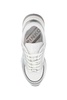 Mesh And Metallic Faux Leather Sneakers In