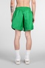 Shorts In Green Polyamide