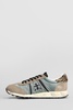 Lucy Sneakers In Taupe Suede And Fabric