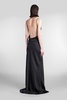 Vera Maxi Dress Woman In Black Polyester