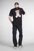T-shirt In Black Cotton