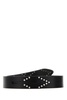 Black Leather Lecce Belt