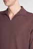 Polo In Brown Cotton