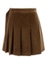 Caramel Corduroy Zucca Mini Skirt