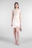Verushka Mini Dress Woman In Beige Polyester