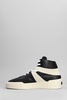 Basketball Sneakers In Black Leather