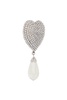 Heart Crystals And Pearl Earrings