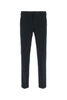 Dark Blue Stretch Cotton Blend Pant