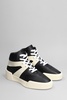 Basketball Sneakers In Black Leather