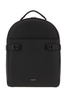 Black Calf And Fabric Backpack