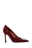 Camelia Pump 90 Satin Wine White B