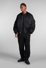 Ma-1 Uv Bomber In Black Nylon