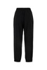 Black Polyester Blend Joggers